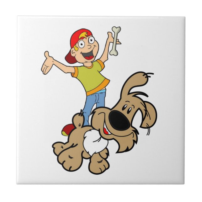 Carreau Ceramic Tile Dog (Devant)