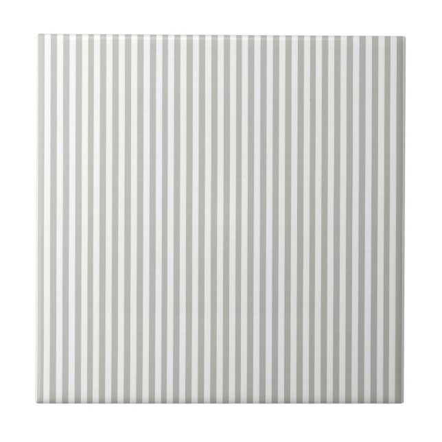 Carreau Ceramic Tile Grey & White Stripe (Devant)