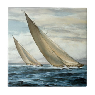 Carreau Ceramic Tile Nautical Coasters