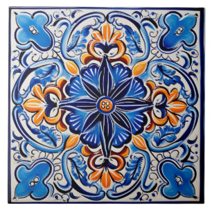 Carreau céramique motif à thème mexicaine