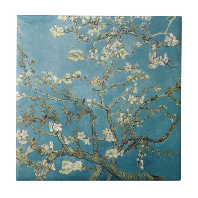 CARREAU CÉRAMIQUE: VAN GOGH : ALMOND BLOSSOM  (Devant)