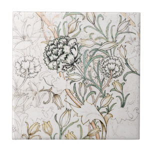 CARREAU CÉRAMIQUE: WILLIAM MORRIS : HONEYSUCKLE