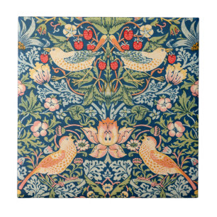 CARREAU CÉRAMIQUE: WILLIAM MORRIS : STRAWBERRY THE