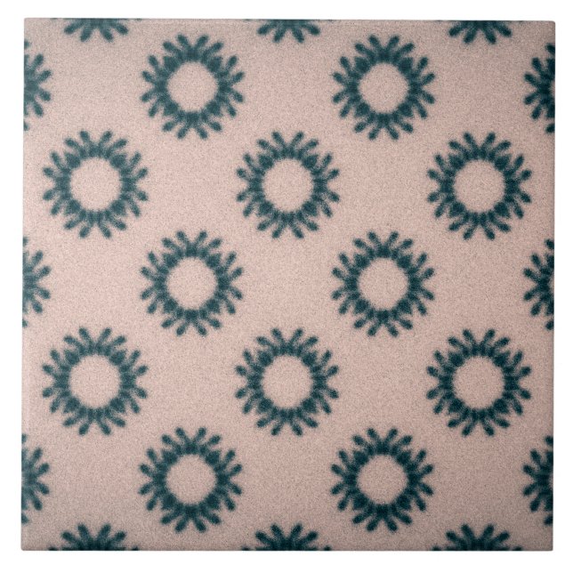 Carreau Cercle pétale (Devant)