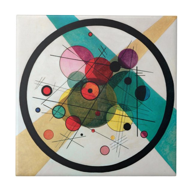 Carreau Cercles dans un cercle par Wassily Kandinsky (Devant)
