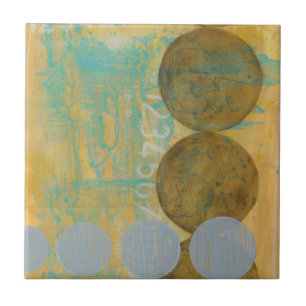 Carreau Cercles de brun foncé et de gris avec des nombres