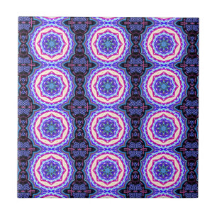 Carreau cercles de mandala tibétains complexes