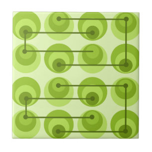 Carreau Cercles du milieu du siècle Chartreuse