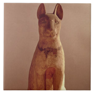 Carreau Cercueil d'un chat protégé par la déesse Bastet (p