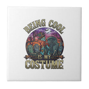 Carreau C'est Cool C'est Costume Halloween Zombie Cimetièr