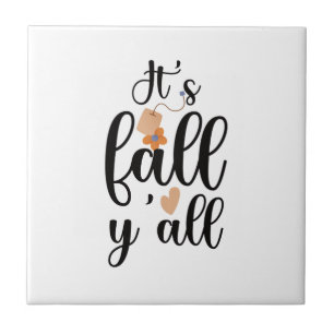 Carreau C'est l'automne les amis, sachet de thé