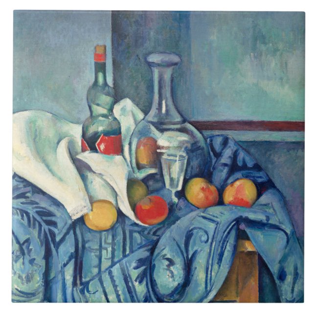 Carreau Cezanne - La bouteille de menthe poivrée (Devant)