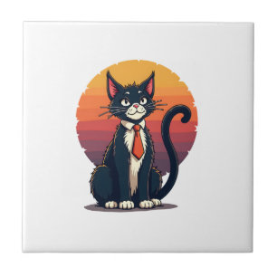 Carreau Ch Ch Ch Meow Meow Costume d'Halloween Effrayant p