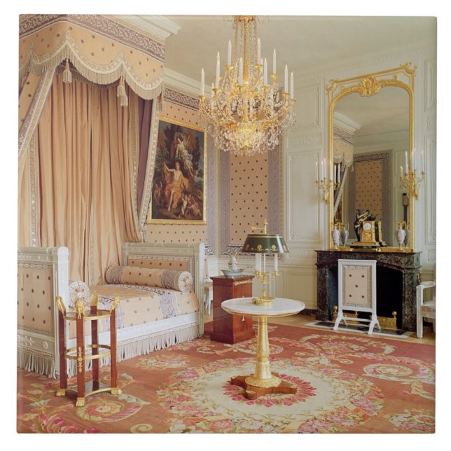 Carreau Chambre à coucher dans le Trianon grand (photo) (Devant)