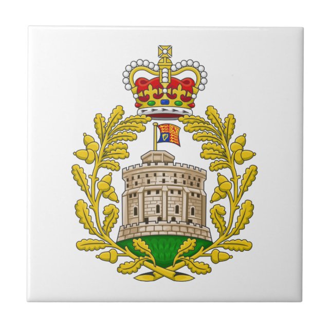 Carreau Chambre du manteau de Windsor des bras royal (Devant)