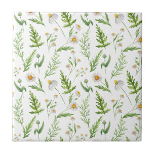 Carreau Chamomile Fleur Botanique Rustique Motif