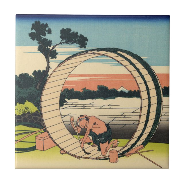 Carreau Champ de vue de Fujimi Fuji dans la province (Devant)