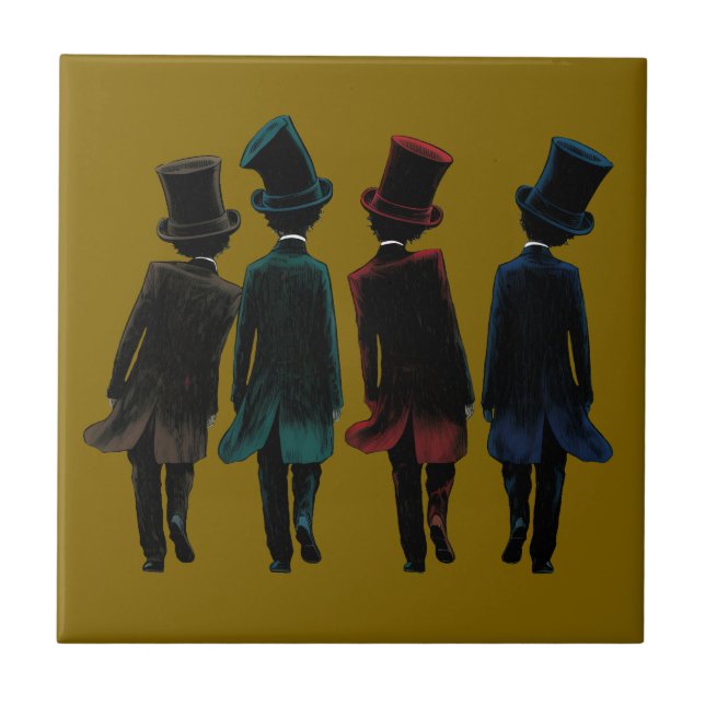 Carreau Chapeaux Haut-de-forme (Devant)