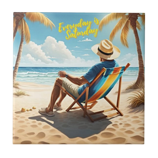 Carreau Chaque jour est le samedi Retraité (Devant)