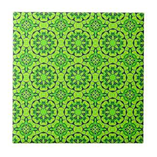 Carreau Chartreuse Vert esthétique Motif de trèfle #9