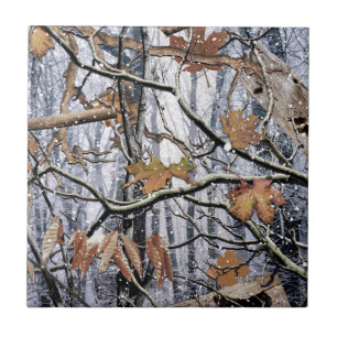 Carreau Chasse au Camouflage Motif de neige 3