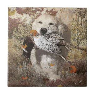 Carreau Chasse faisan, affiche de tapisserie imprimé acryl