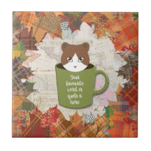 Chat de congé d'automne