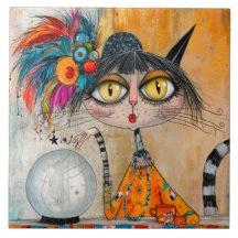 Chat diseuse de bonne aventure mystique fantaisist