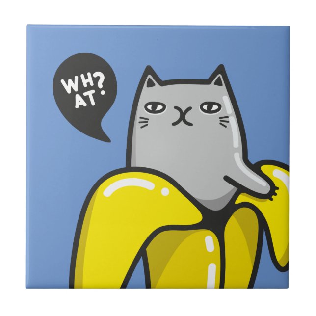 Carreau Chat en banane (Devant)