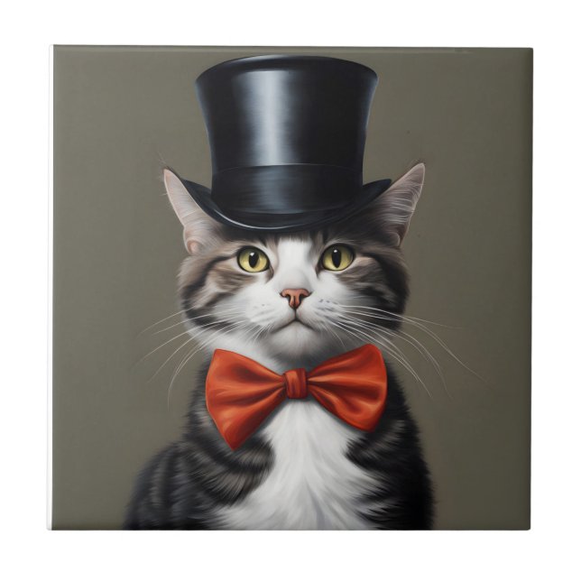 Carreau Chat victorien (Devant)