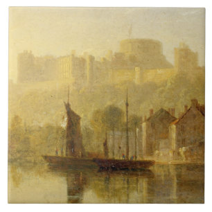 Carreau Château de Windsor de la Tamise (huile sur le