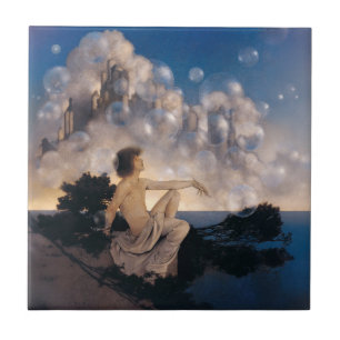 Carreau Châteaux en Espagne de Maxfield Parrish 1904 Fanta
