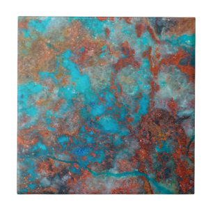 Carreau Chattuckite Bleu Et Rouge