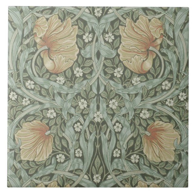 Carreau Cheminée en céramique William Morris conceptions 0 (Devant)