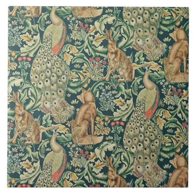 Carreau Cheminée en céramique William Morris conceptions 0 (Devant)