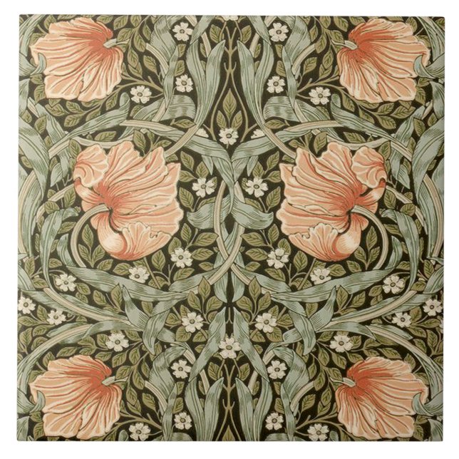 Carreau Cheminée en céramique William Morris conceptions 0 (Devant)