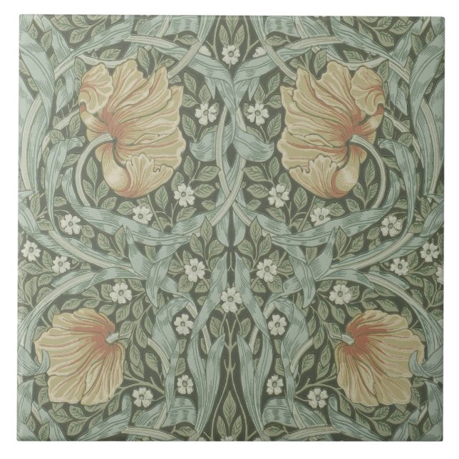 Carreau Cheminée en céramique William Morris conceptions 0 (Devant)