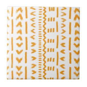 Carreau Chemins De Motif Africain En Toile De Soleil En Bl