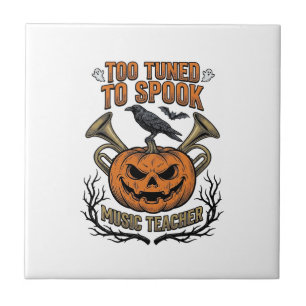 Carreau Chemise de gravure de citrouille Halloween profess