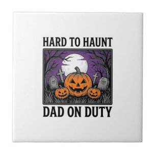 Carreau Chemise de papa Halloween difficile à hanter drôle