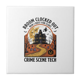 Carreau Chemise de technicien de scène de crime drôle de H