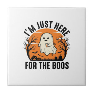 Carreau Chemise drôle de fantôme d'Halloween juste ici pou