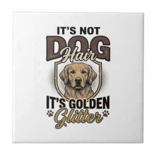 Carreau Chemise drôle vintage de cheveux de chien Retrieve