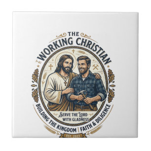 Carreau Chemise Jésus métiers de la construction Graphique
