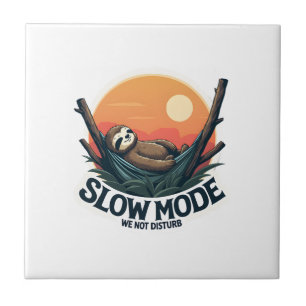 Carreau Chemise Vintage Sleepy Sloth Drôle Slow Morning De