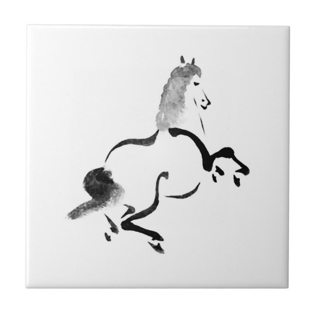 Carreau Cheval chinois vintage (Devant)