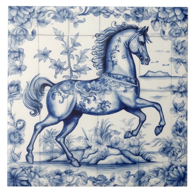 Carreau Cheval de Carrousel Toile Français (Devant)