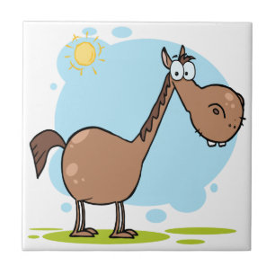 Carreau Cheval de personnage de dessin animé