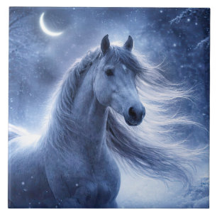 Carreau Cheval et Lune Croissante Belle Art
