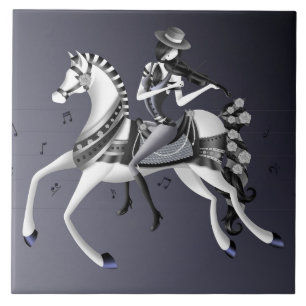 Carreau Cheval Violoniste